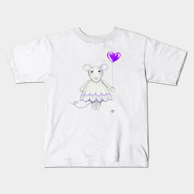 Miss Margaret purple Kids T-Shirt by tristan.r.rosenkreutz